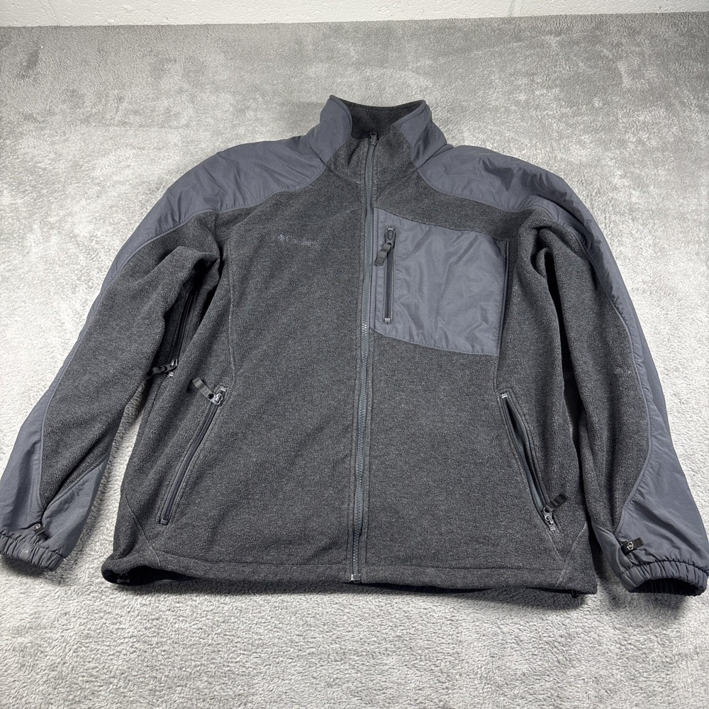 Columbia Sportswear Interchange Jacket Gray Fleece Lined Men's Size Large - Picture 1 of 13
